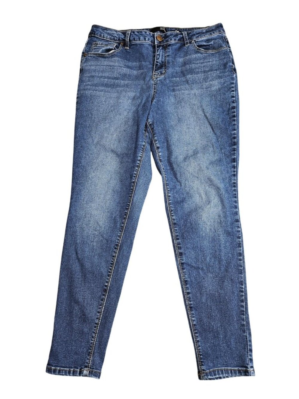 1822 Denim‎ Adrianna High Rise Skinny Jeans Womens 16W Blue Stretch Denim
